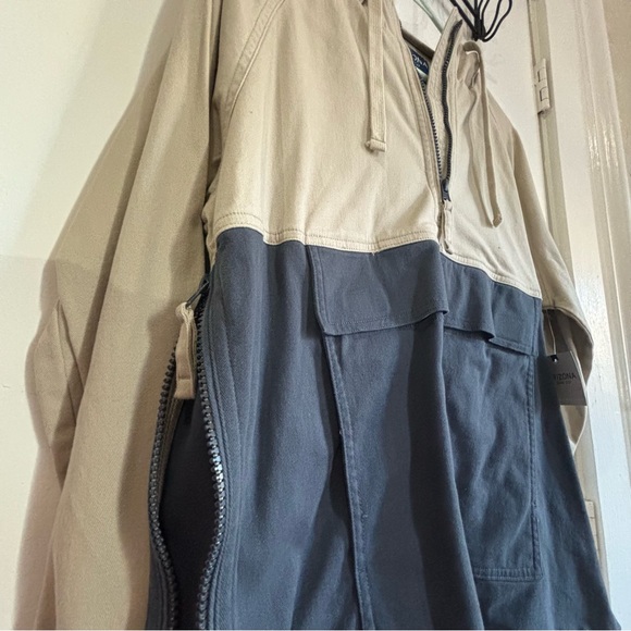 NWT ✨$9 when bundled✨ Arizona Jean Co. Half-Zip Hooded Jacket - Picture 3 of 10